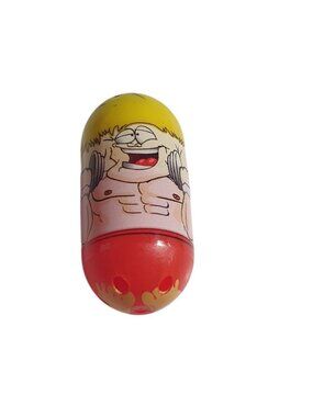 Mighty Beanz Buff Bean No 144 Yellow Red Collectible Capsule Toy 2010 Moose